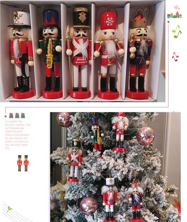 5/6Pcs Vrolijk Kerstfeest Deco - Nutcracker Figurine recensie en prijs