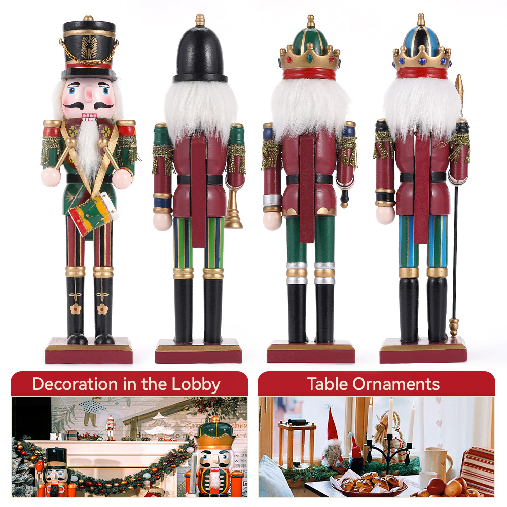 30Cm Houten Notenkraker Kerstv - Nutcracker Figurine recensie en prijs