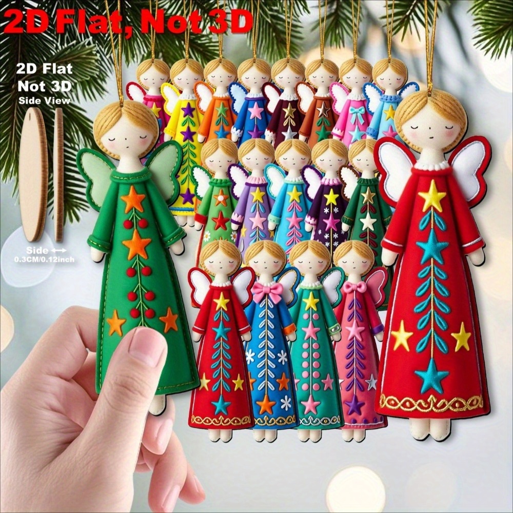 16-delige kleurrijke engelende - Star Tree Topper recensie en prijs